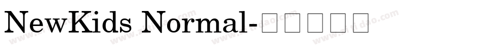 NewKids Normal字体转换